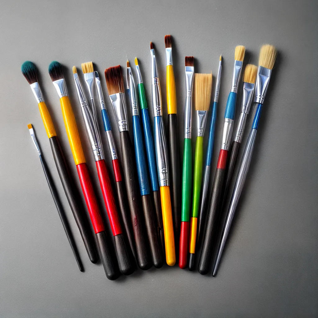 pinceis cores paleta pintura pinceis cores paleta pintura