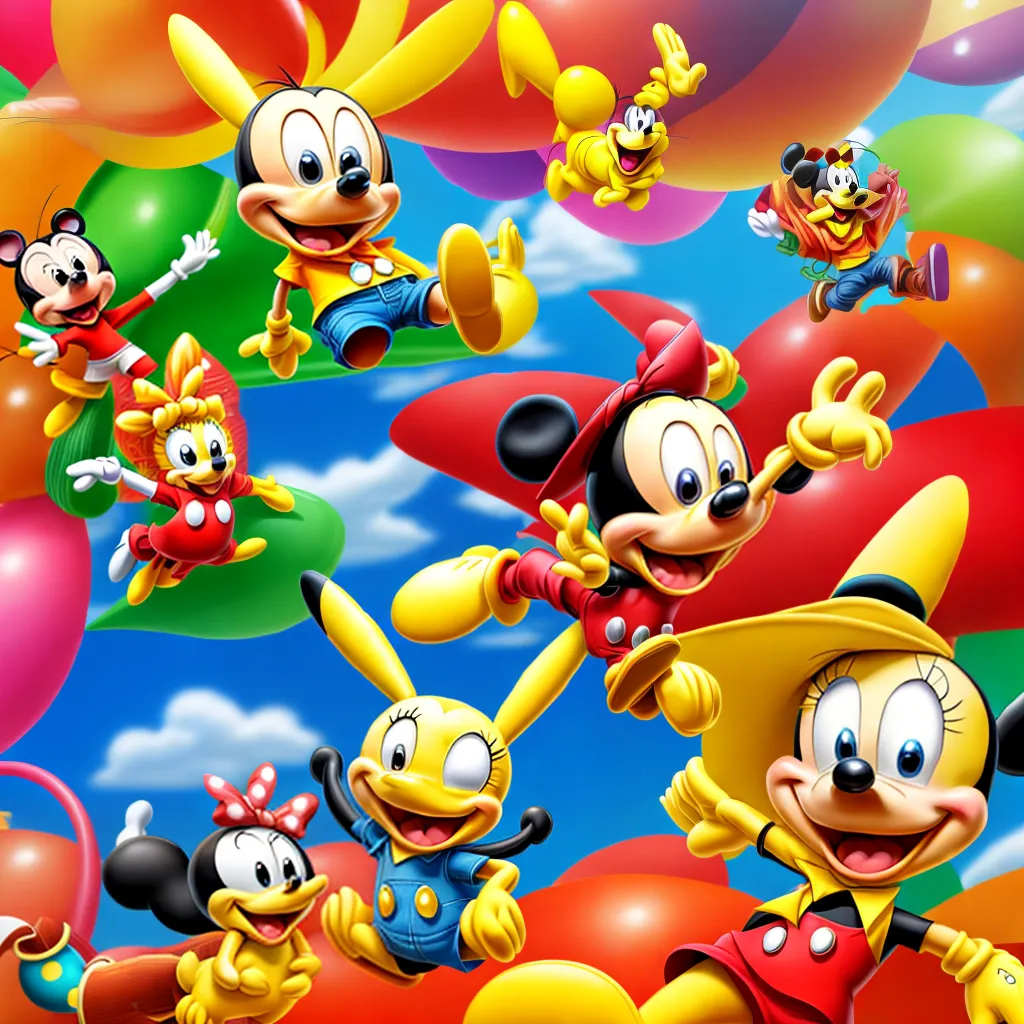papel de parede desenhos animados coloridos