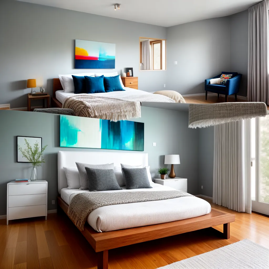 quarto hospedes arte abstrata