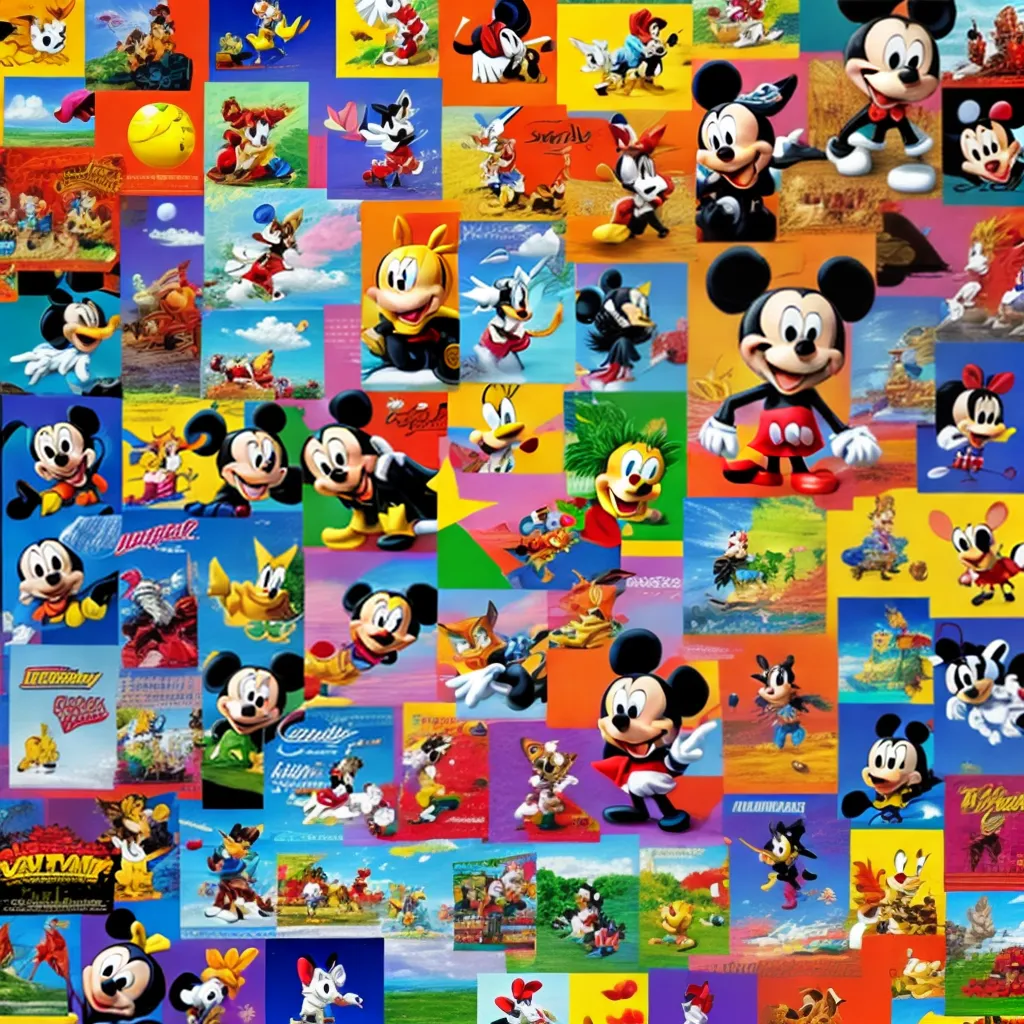 papel de parede cartoons colorido