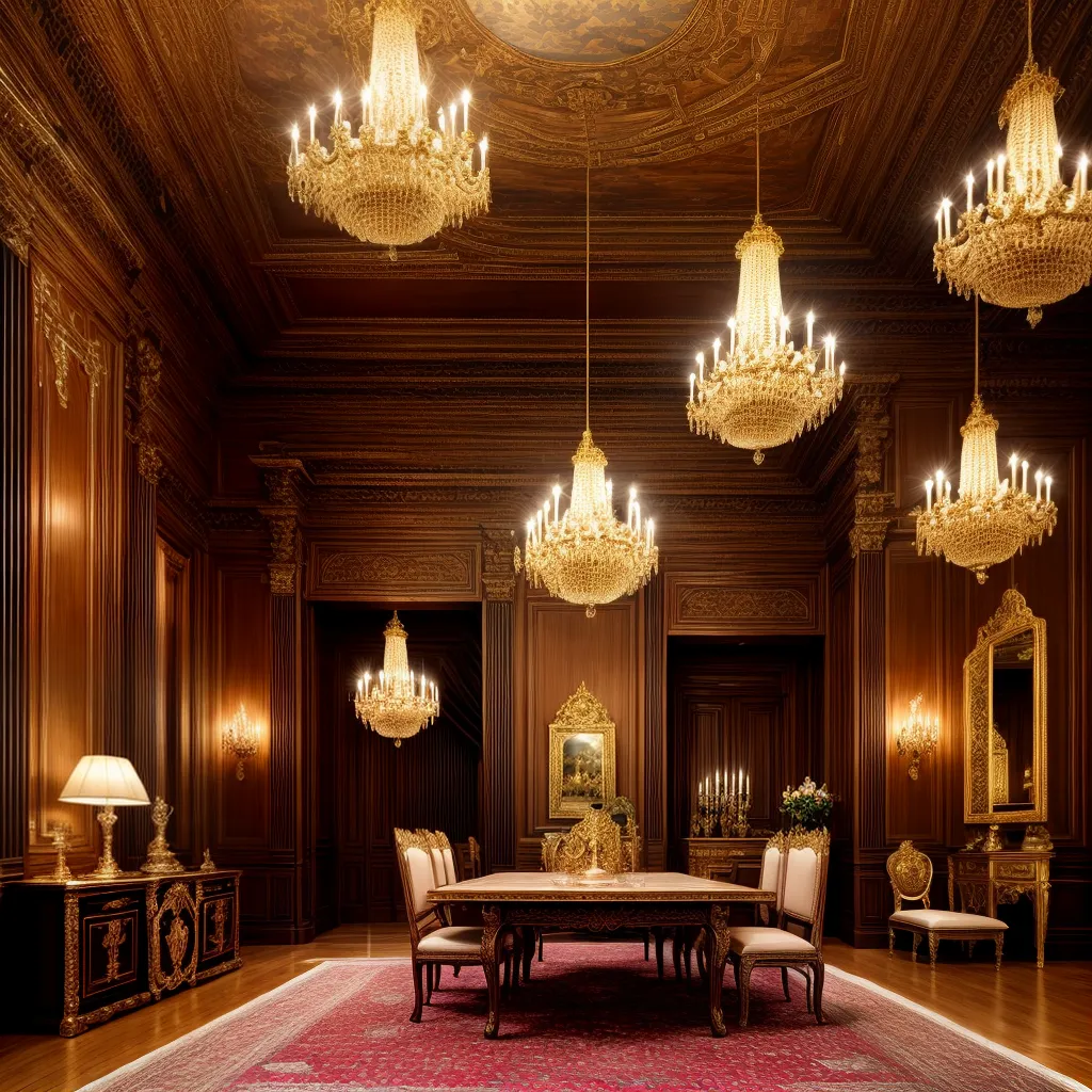 lustre opulente mobiliario luxuoso tapecarias barroco