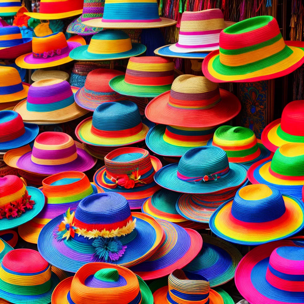 cultura latina sombreros maracas