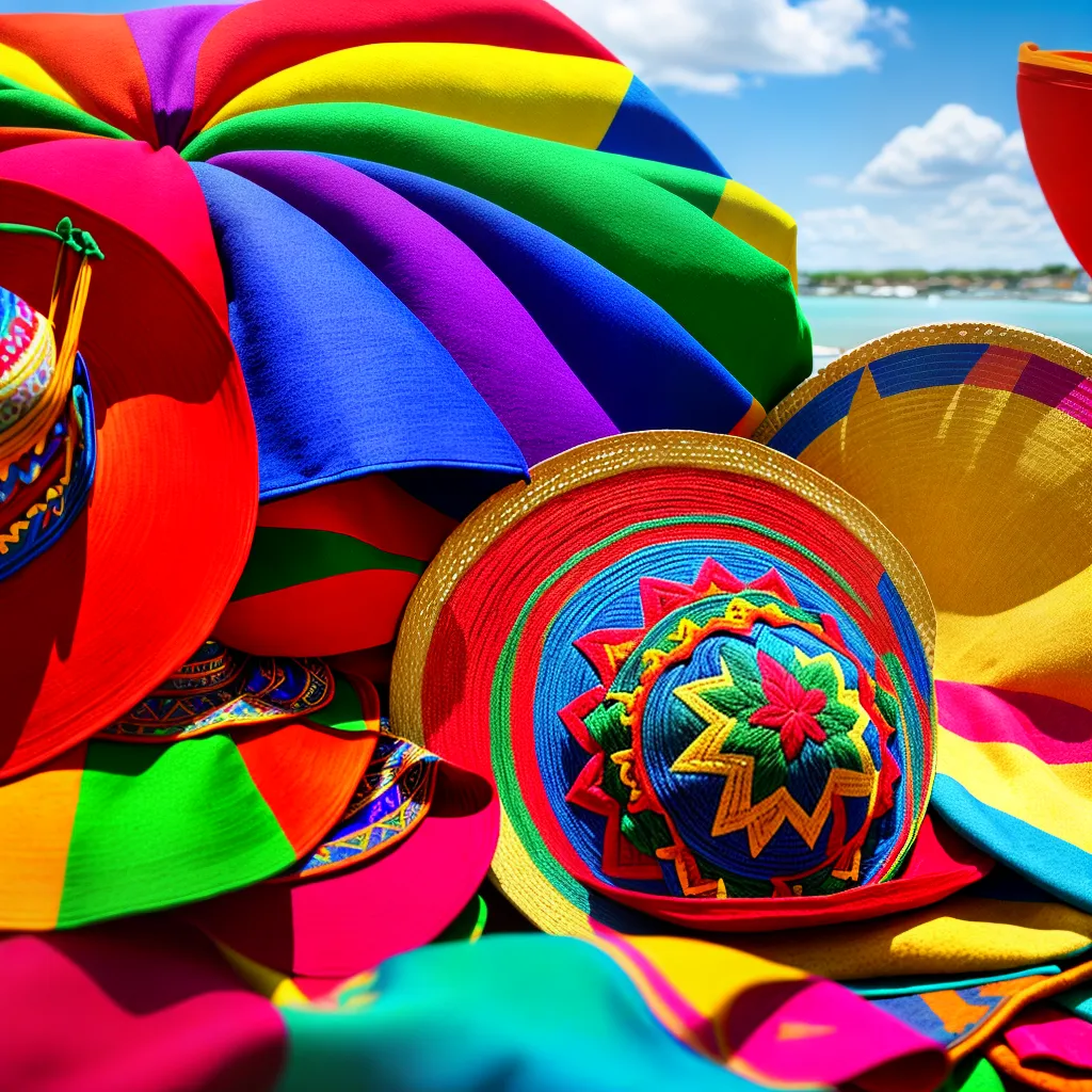 cultura latina sombreros maracas texteis 1