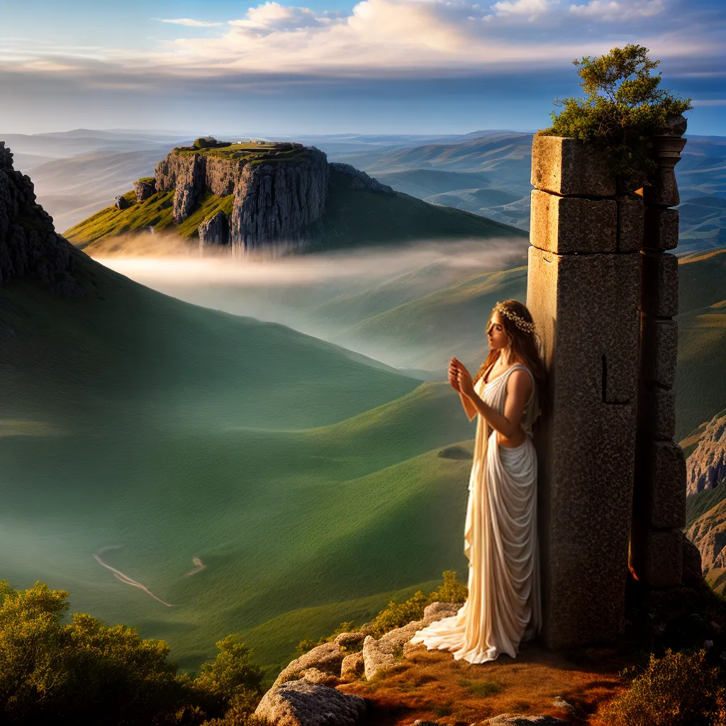 deusa grega montanha sol ruinas deusa grega montanha sol ruinas