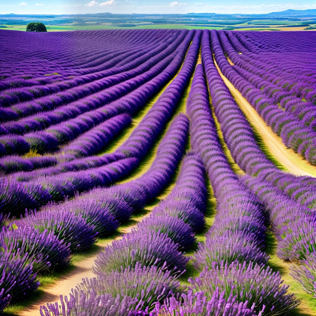 campo lavanda infinito ceu azul