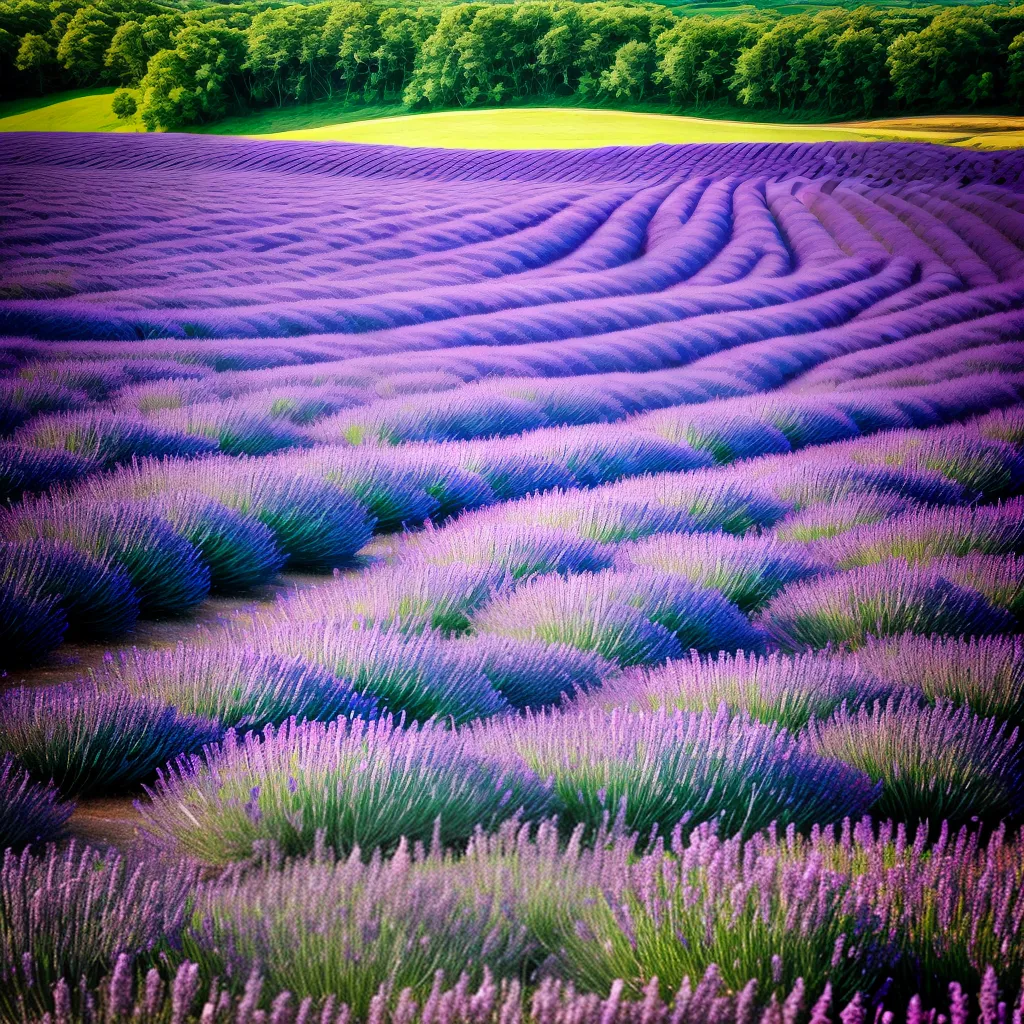 campo lavanda infinito beleza natureza