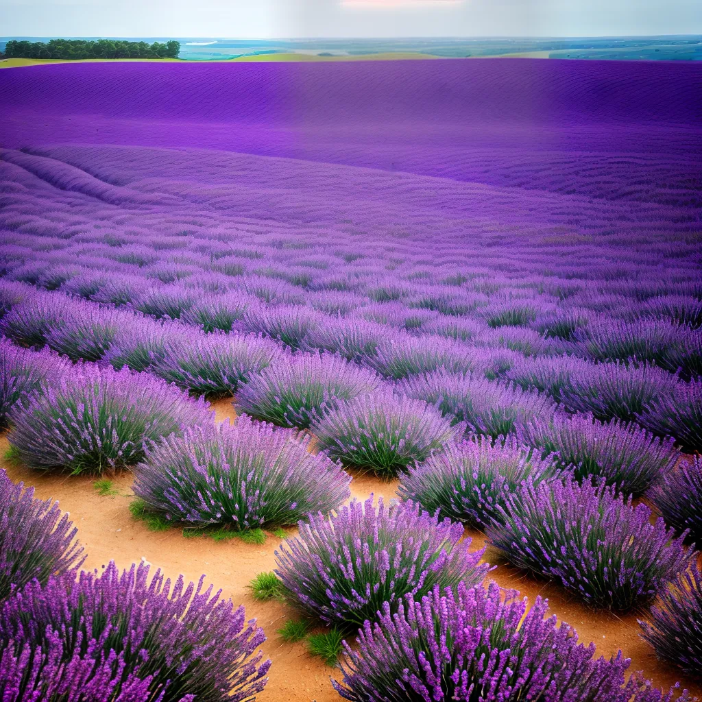 campo lavanda infinito sereno