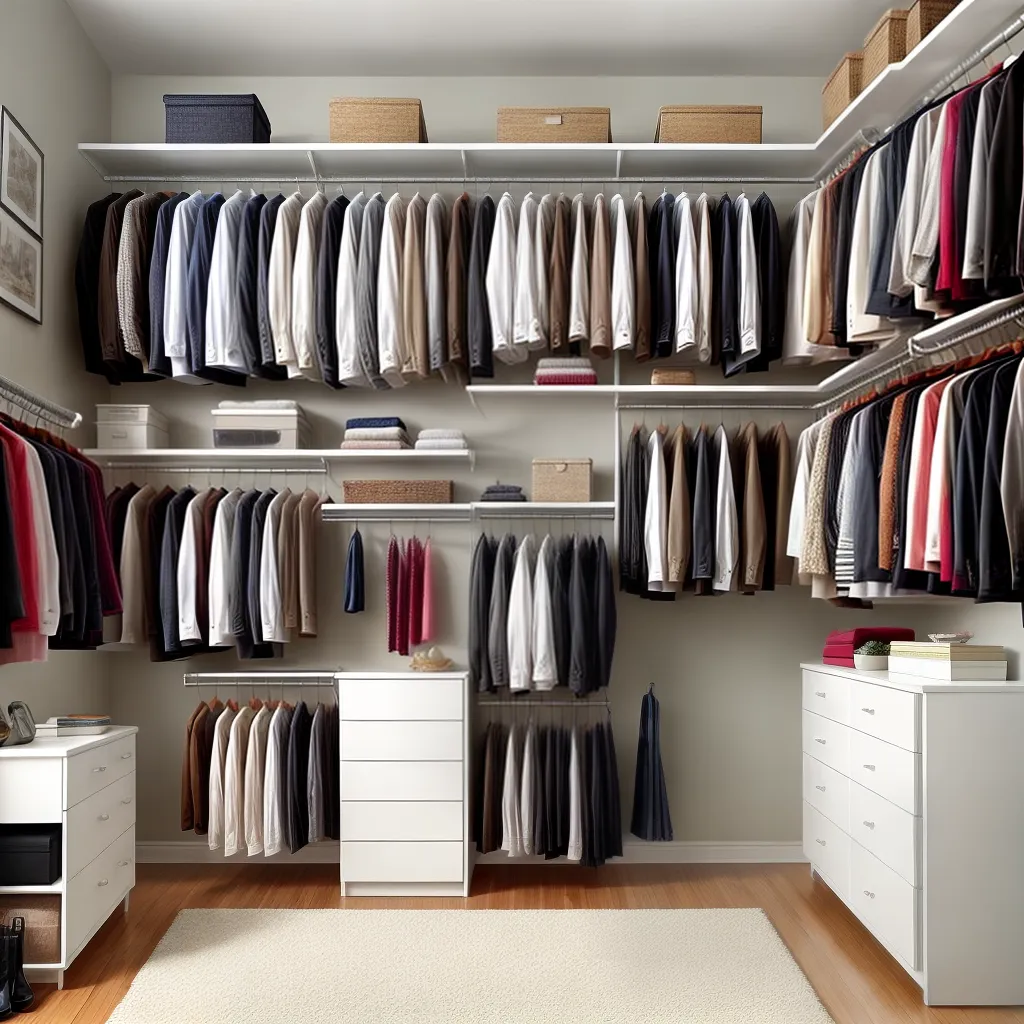 closet organizado arte