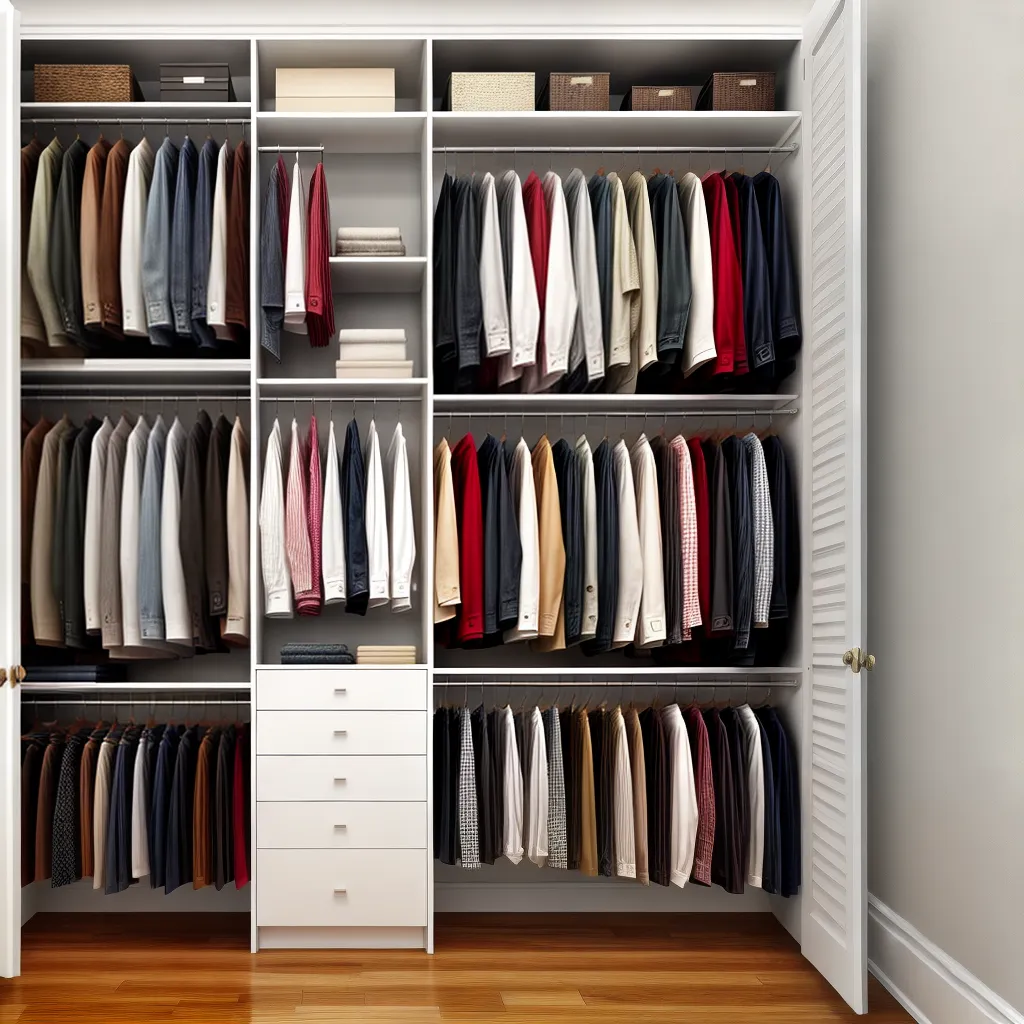 closet organizado arte estilo