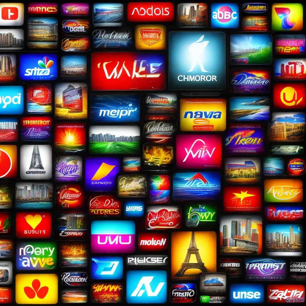 colagem logos icone tv realidade
