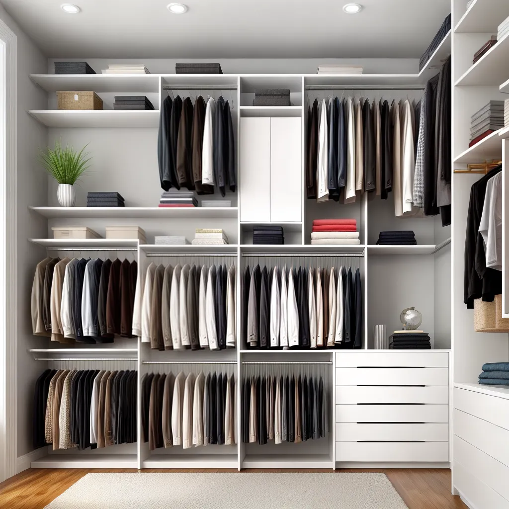 closet organizado branco arte sofisticado
