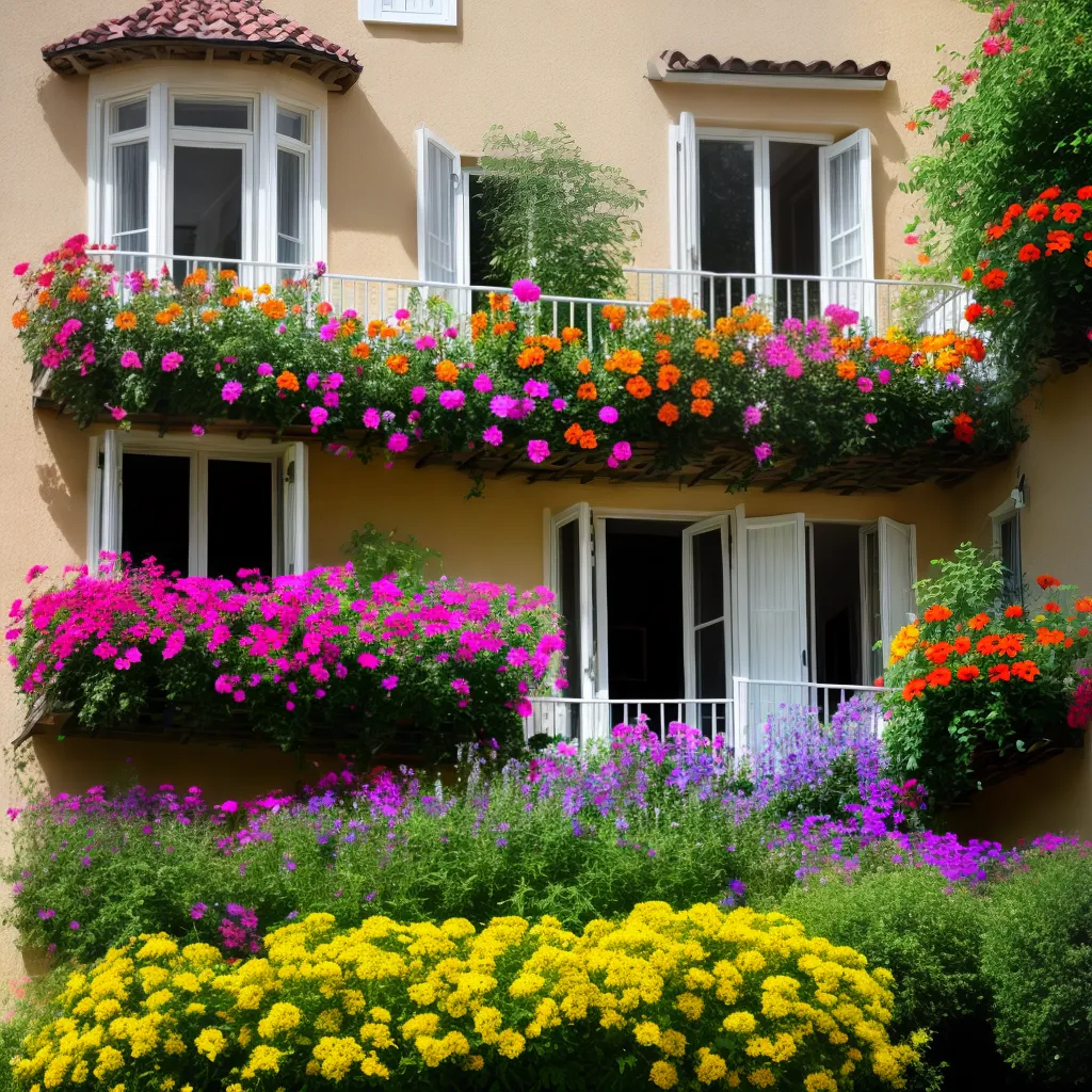 varanda flores coloridas petunias geranios varanda flores coloridas petunias geranios