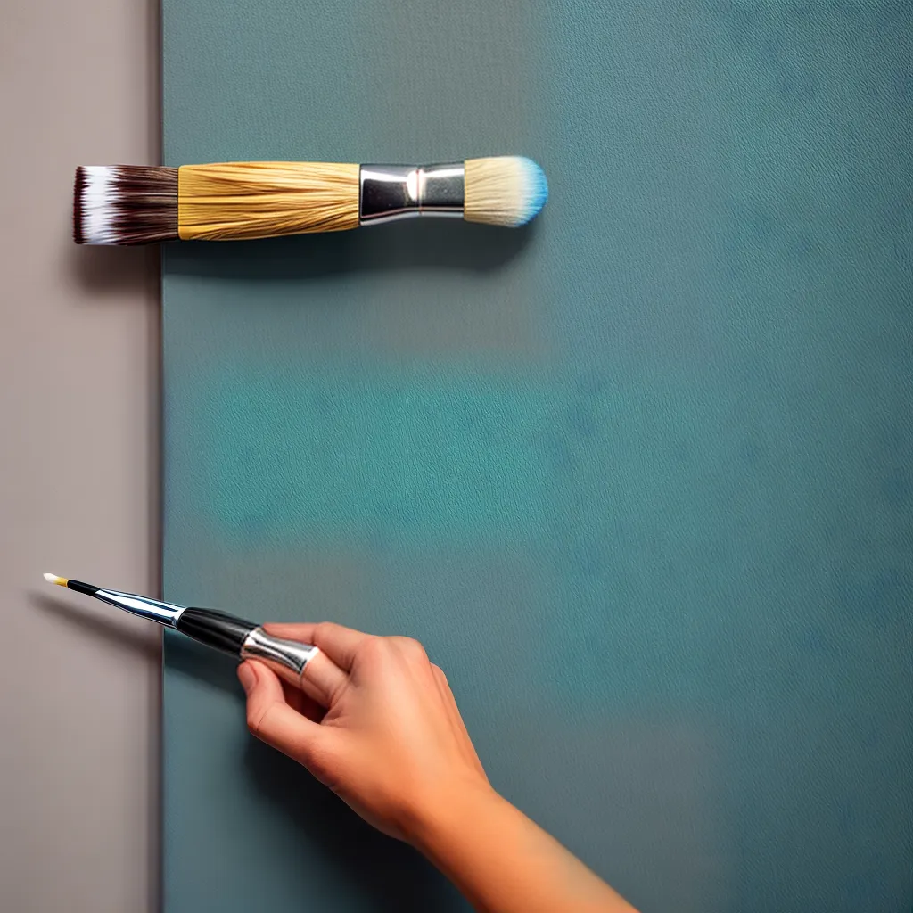 pincel pintura porta madeira transformacao 1