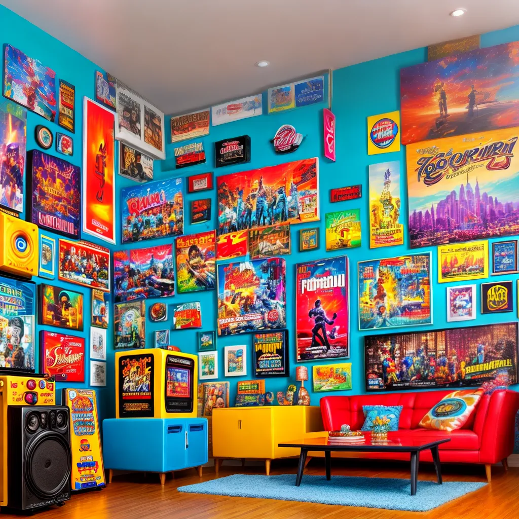 sala ecletica arte pop cultura