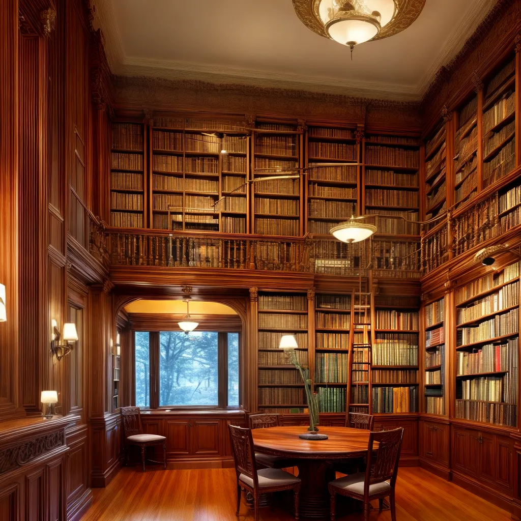 biblioteca decorada arte livros
