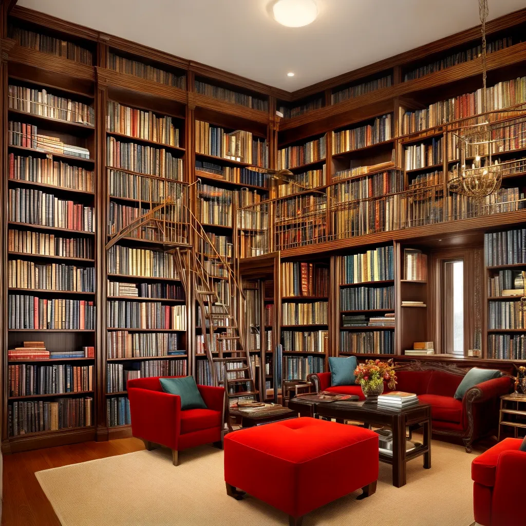 biblioteca livros coloridos arte