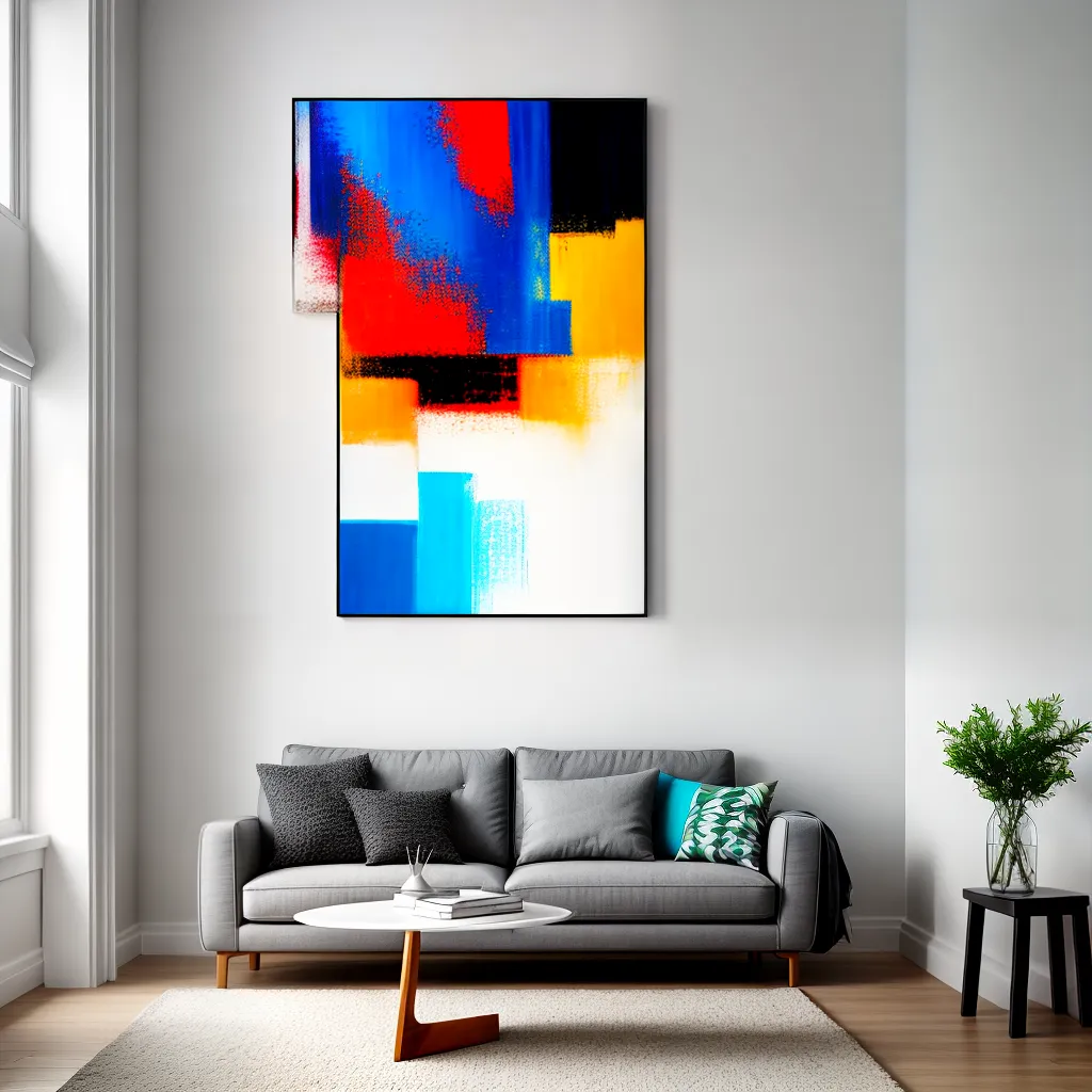 pintura abstrata sala moderna 5