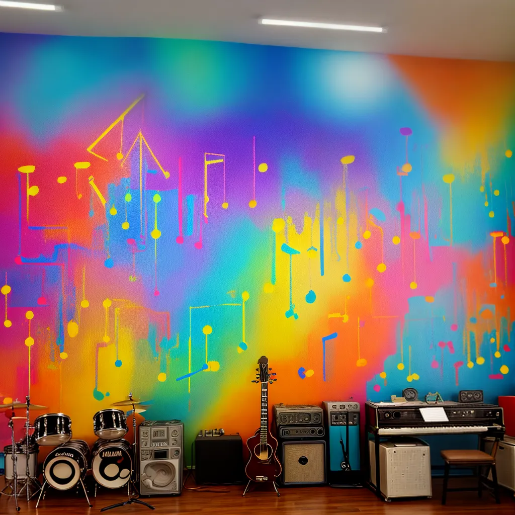 mural musical inspiracao ensaio