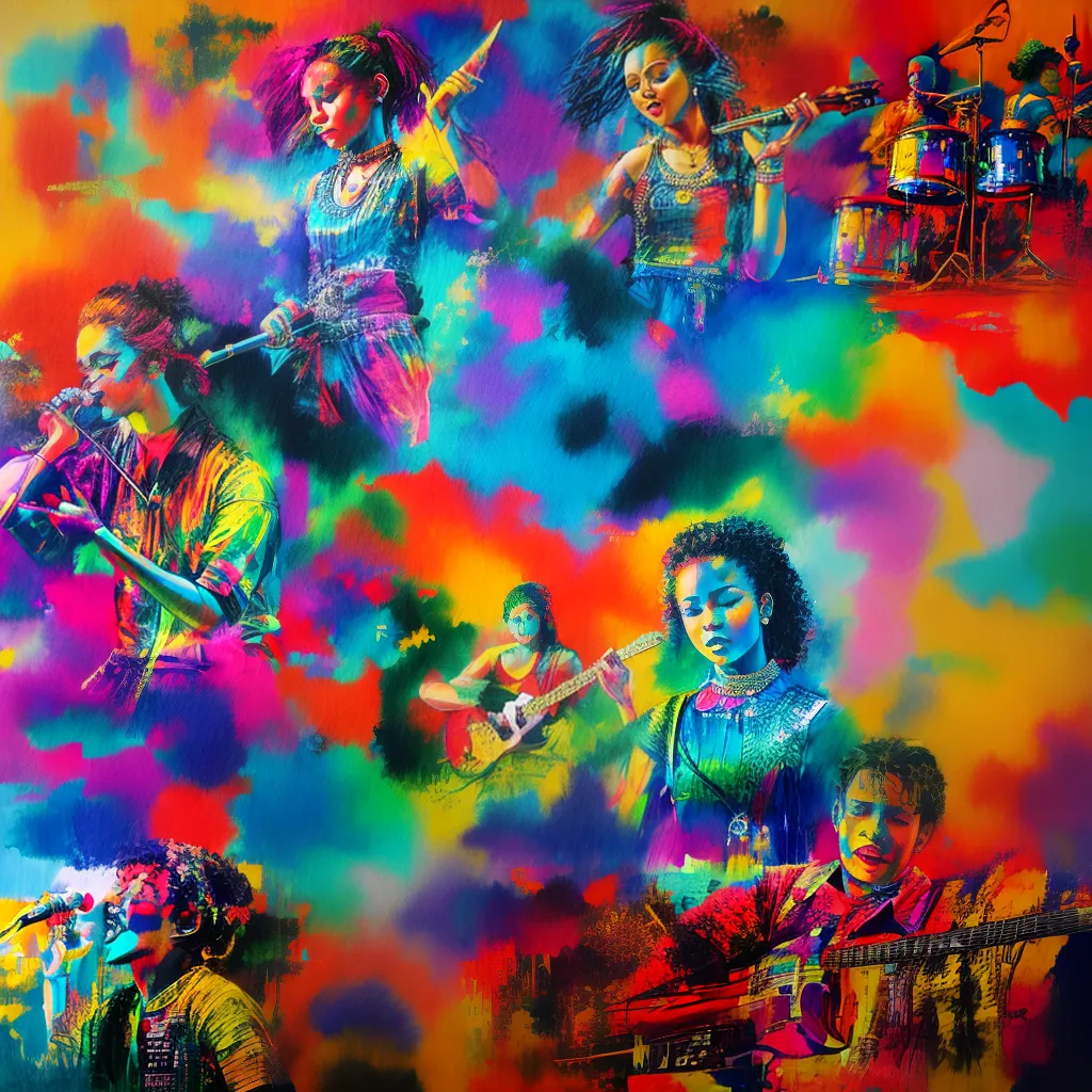 mural musica danca ensaio criatividade