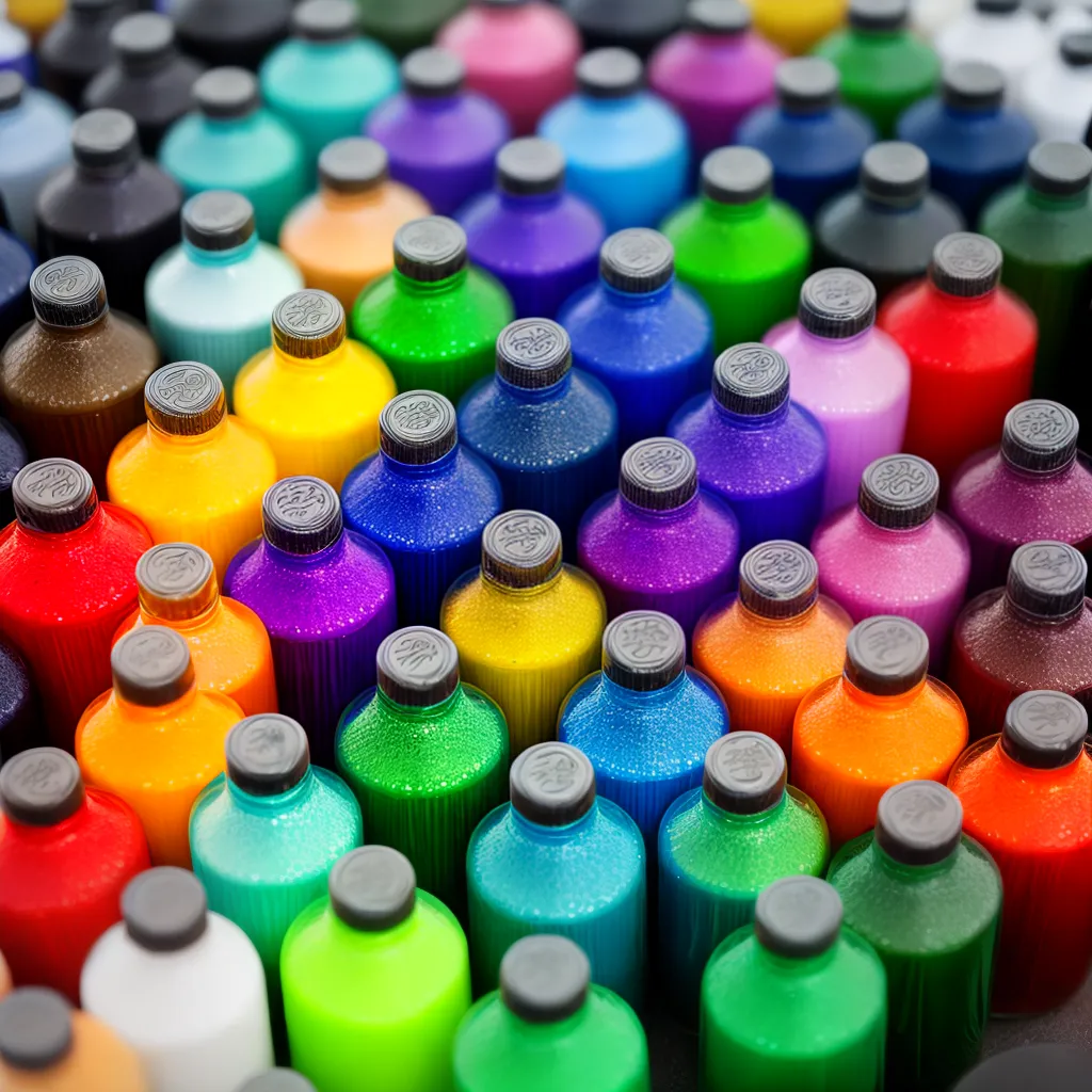 tinta criativa paleta colorida tinta criativa paleta colorida