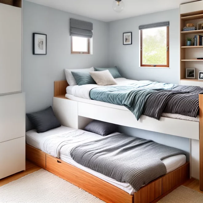 quarto acojedor cama espaco armazenamento quarto acojedor cama espaco armazenamento