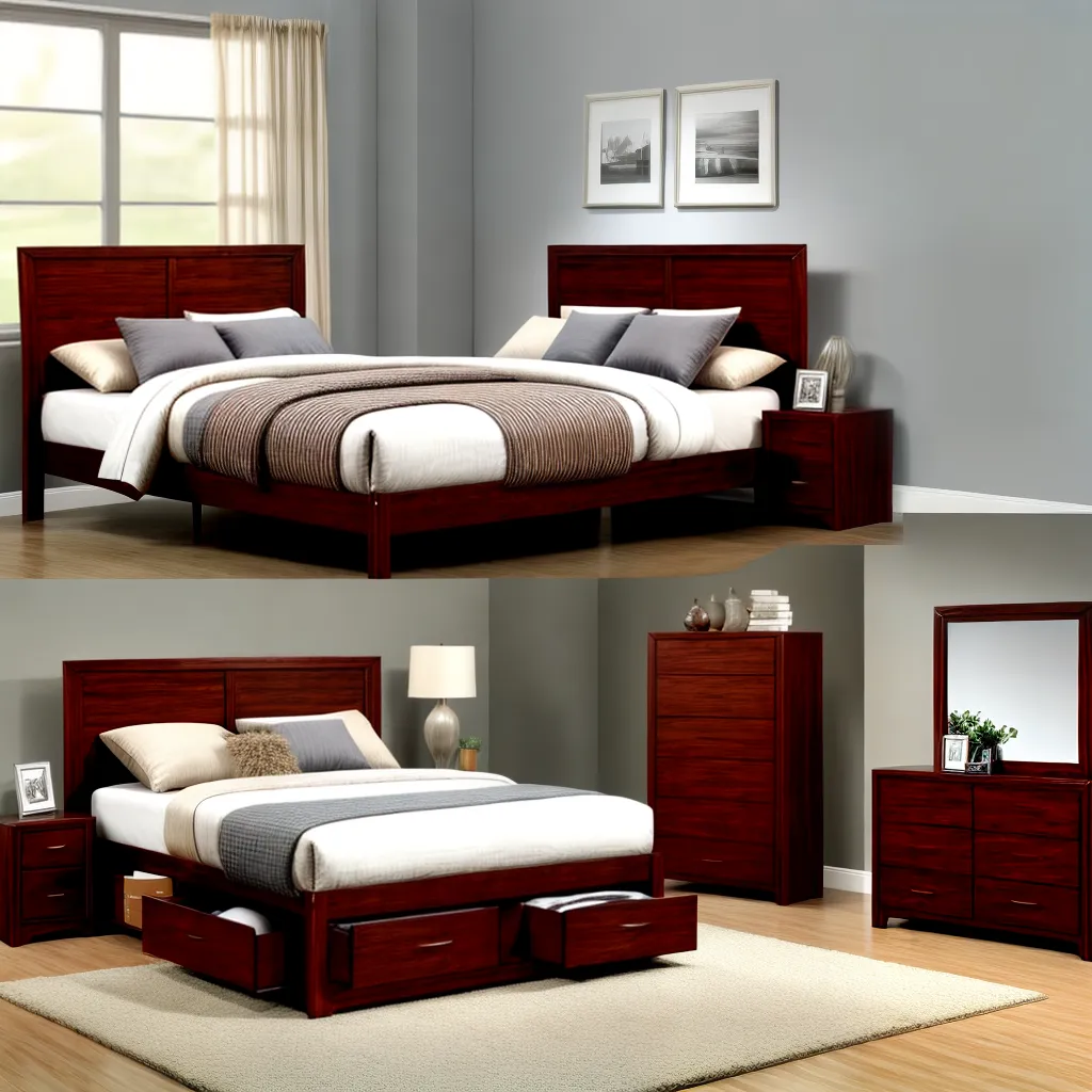 cama madeira design funcional armazenamento