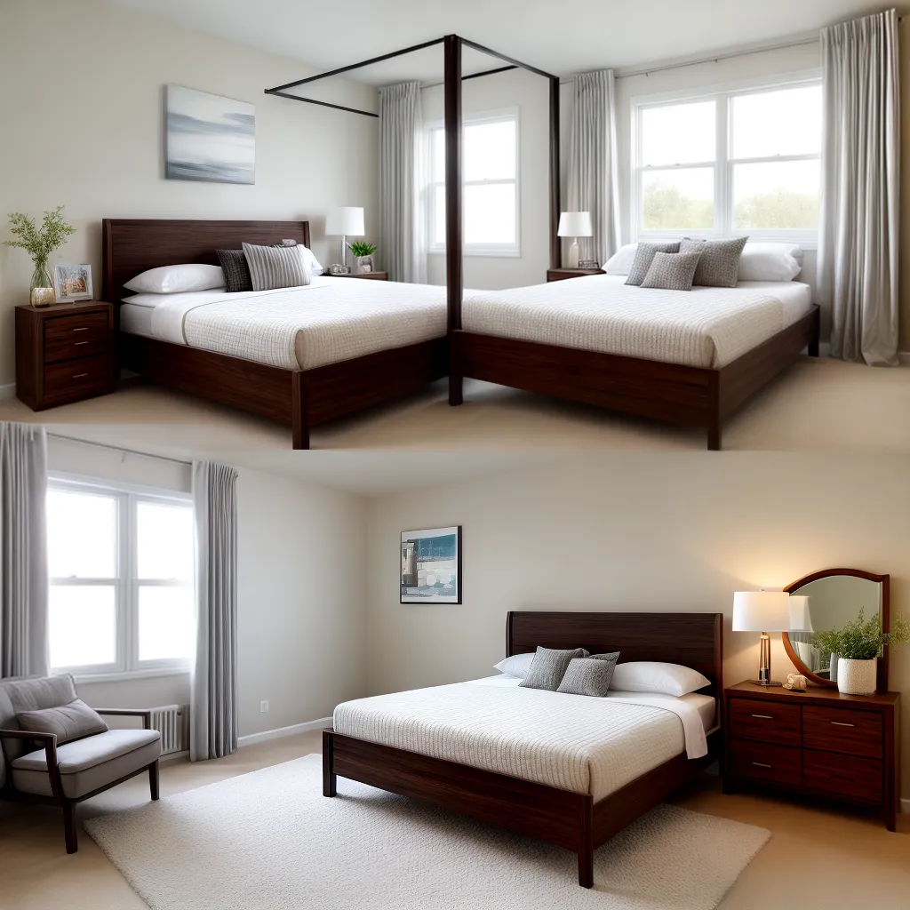 quarto sofisticado cama madeira escura