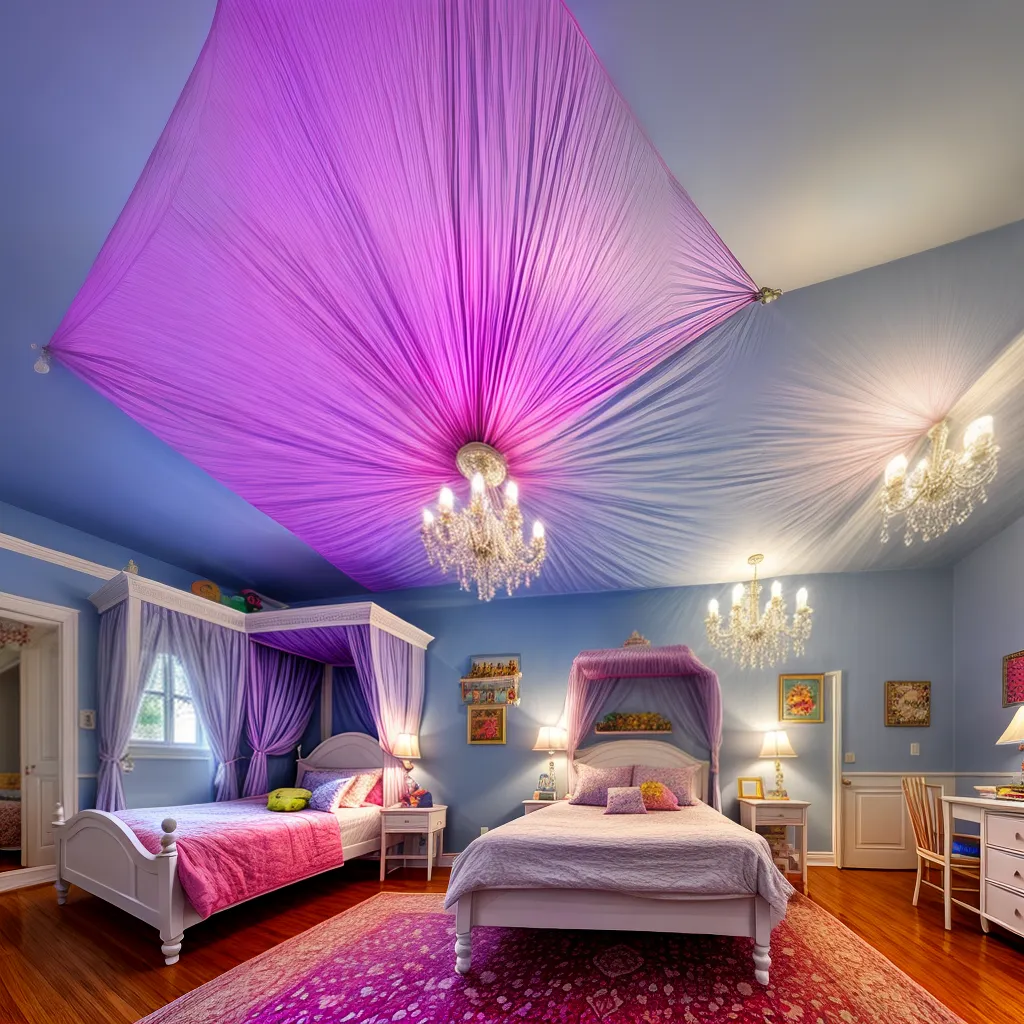 quarto infantil tematico castelo luzes