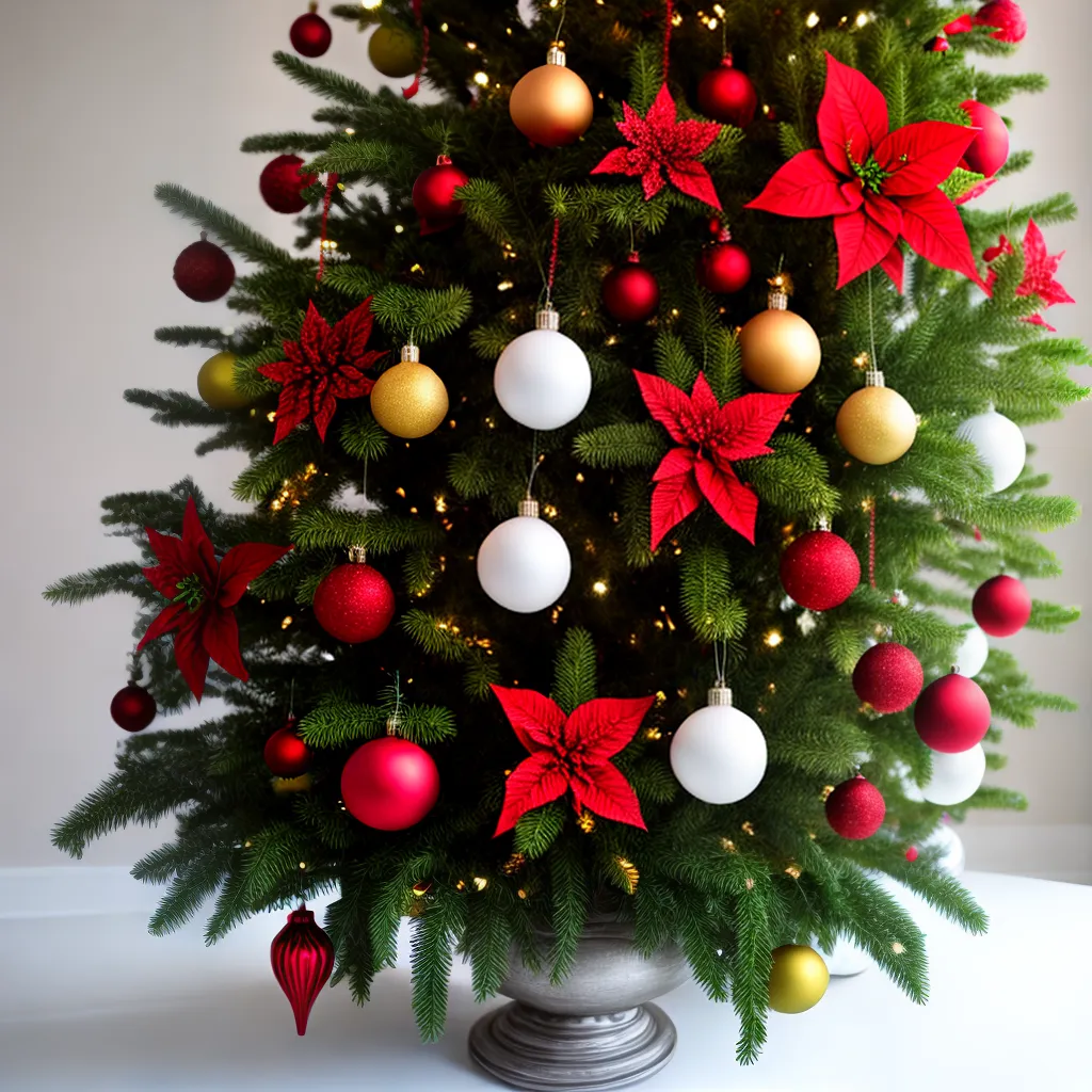 flores natal arvore festiva