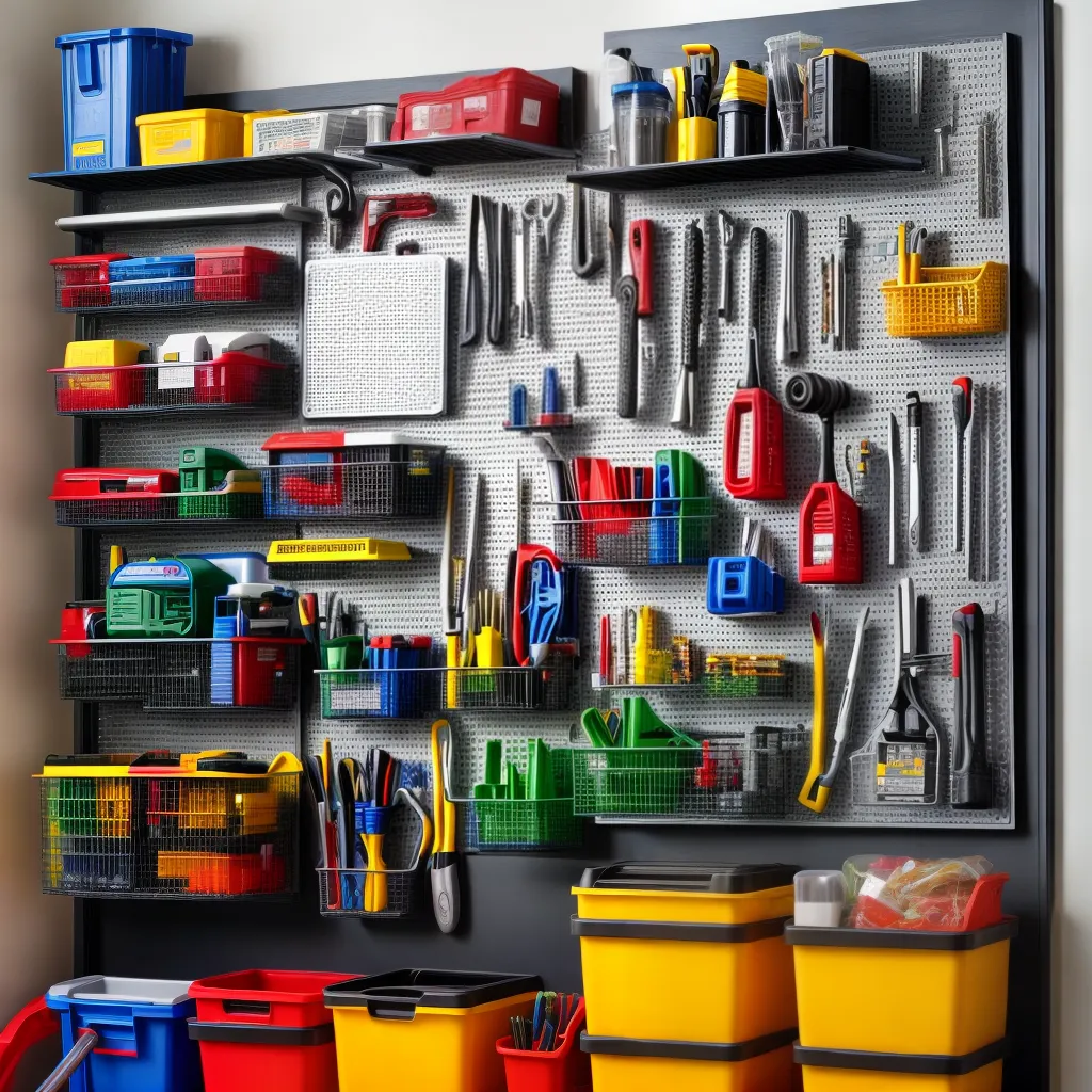 parede organizada ferramentas diy 1