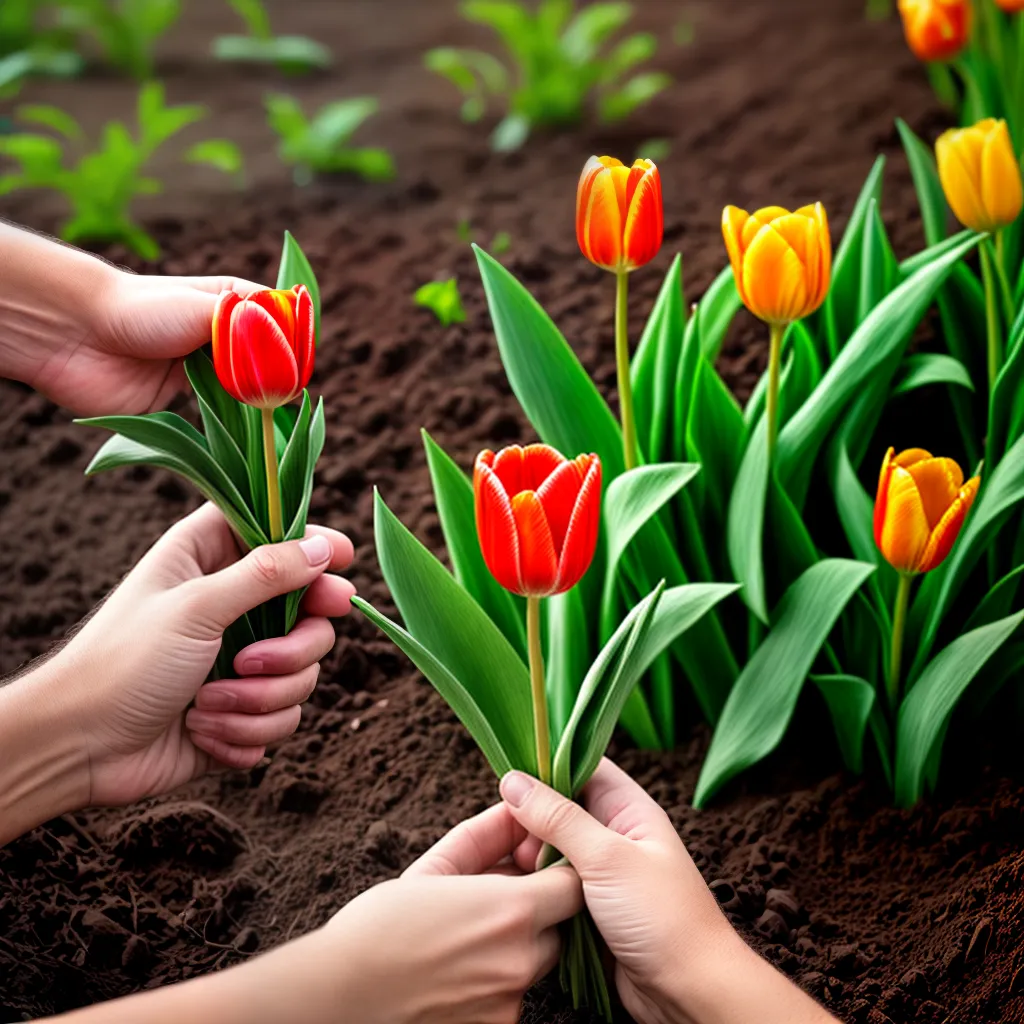 maos semeando tulipa terra sol 2 maos semeando tulipa terra sol 2