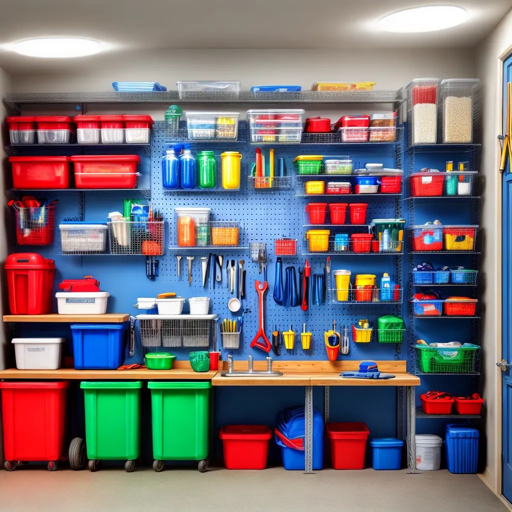 garagem organizada armazenamento ferramentas 1