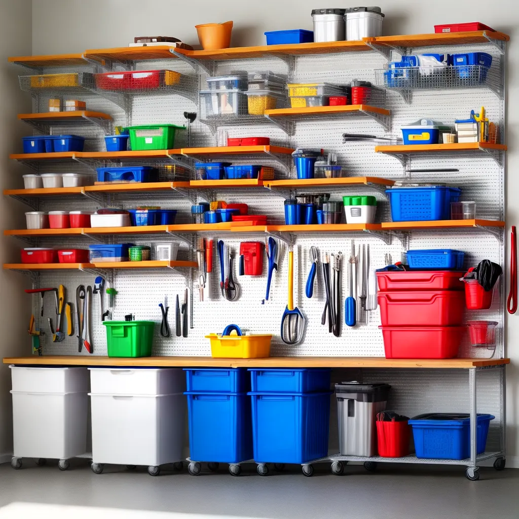 garagem organizada armazenamento ferramentas 2