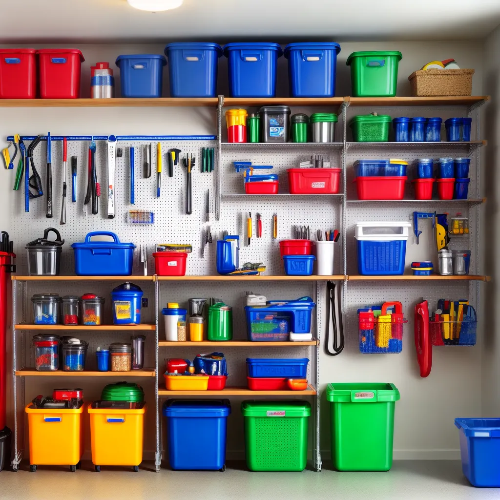 garagem organizada armazenamento ferramentas 3