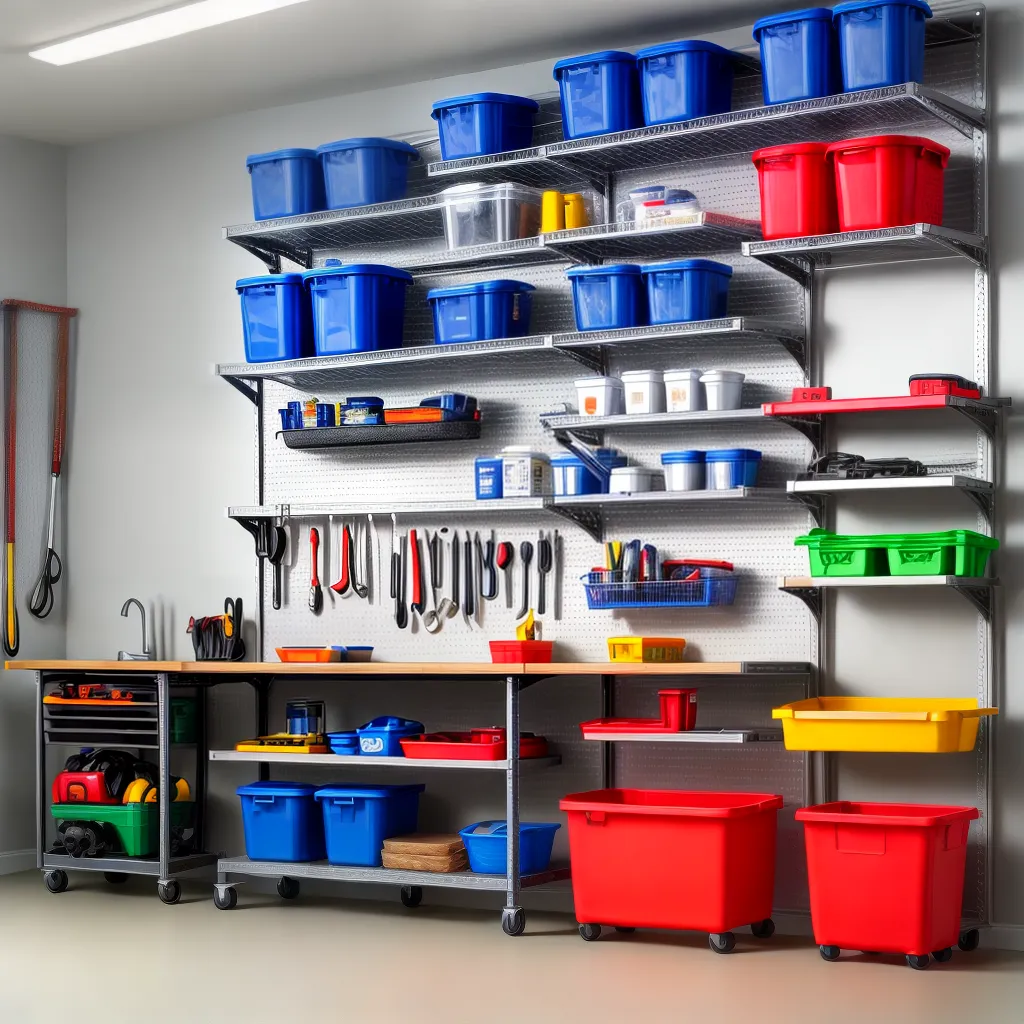 garagem organizada armazenamento ferramentas 4
