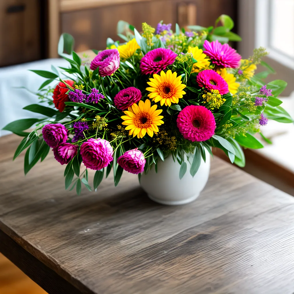 bouquet flores madeira acochegante