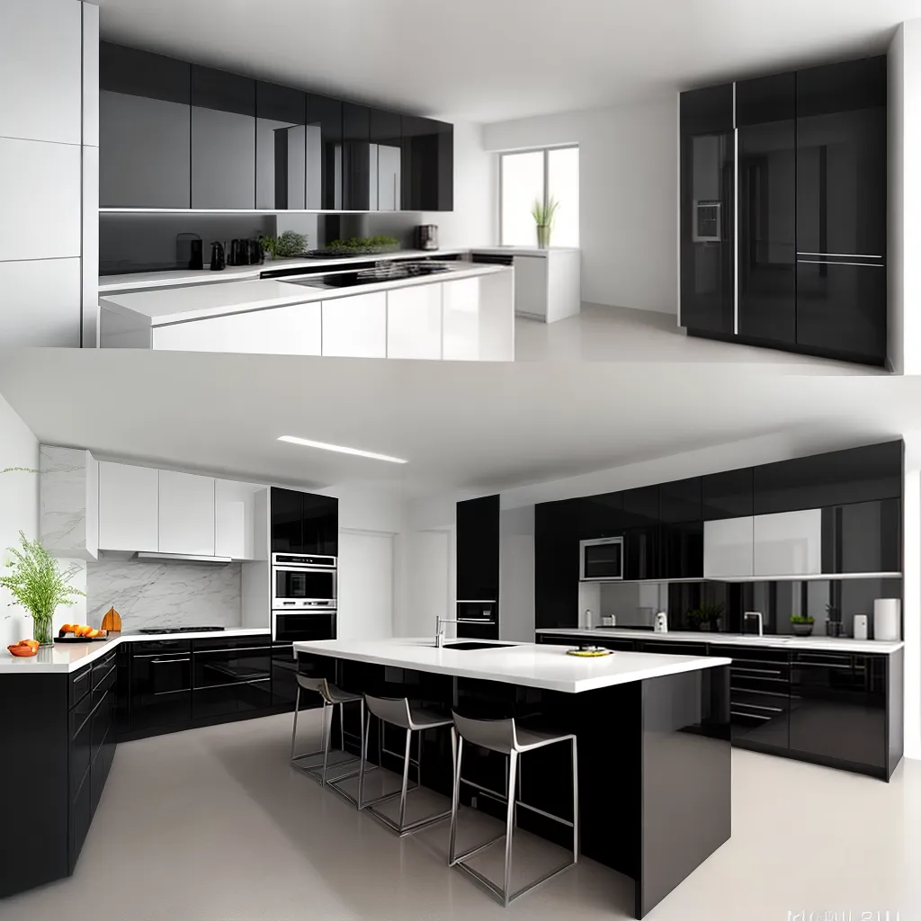 cozinha moderna linhas limpas elegante cozinha moderna linhas limpas elegante
