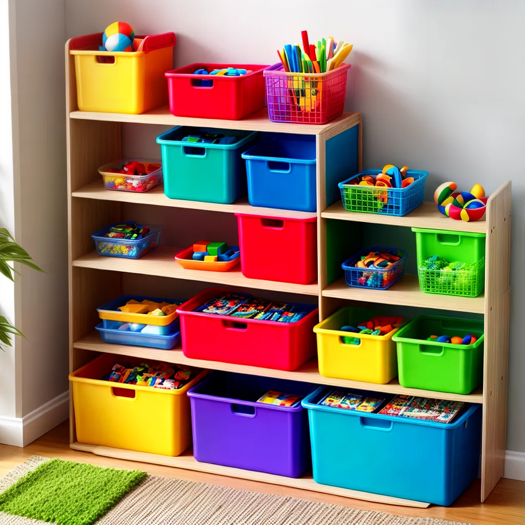 estante organizadora brinquedos diversos
