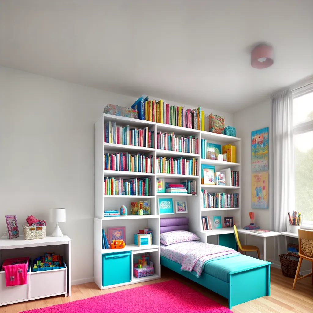 quarto infantil organizado decoracao colorida
