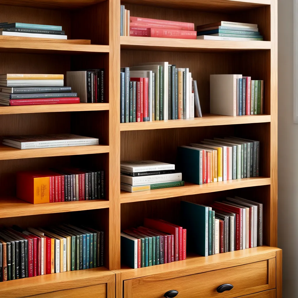 prateleira livros receitas organizada