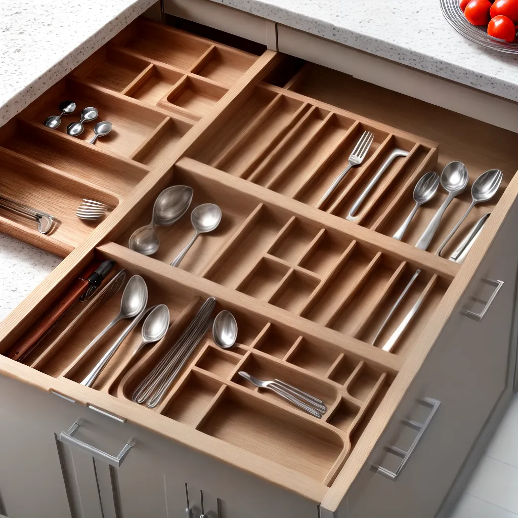 gaveta organizada utensilios cozinha 1