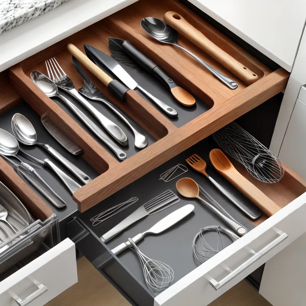 gaveta organizada utensilios cozinha 2