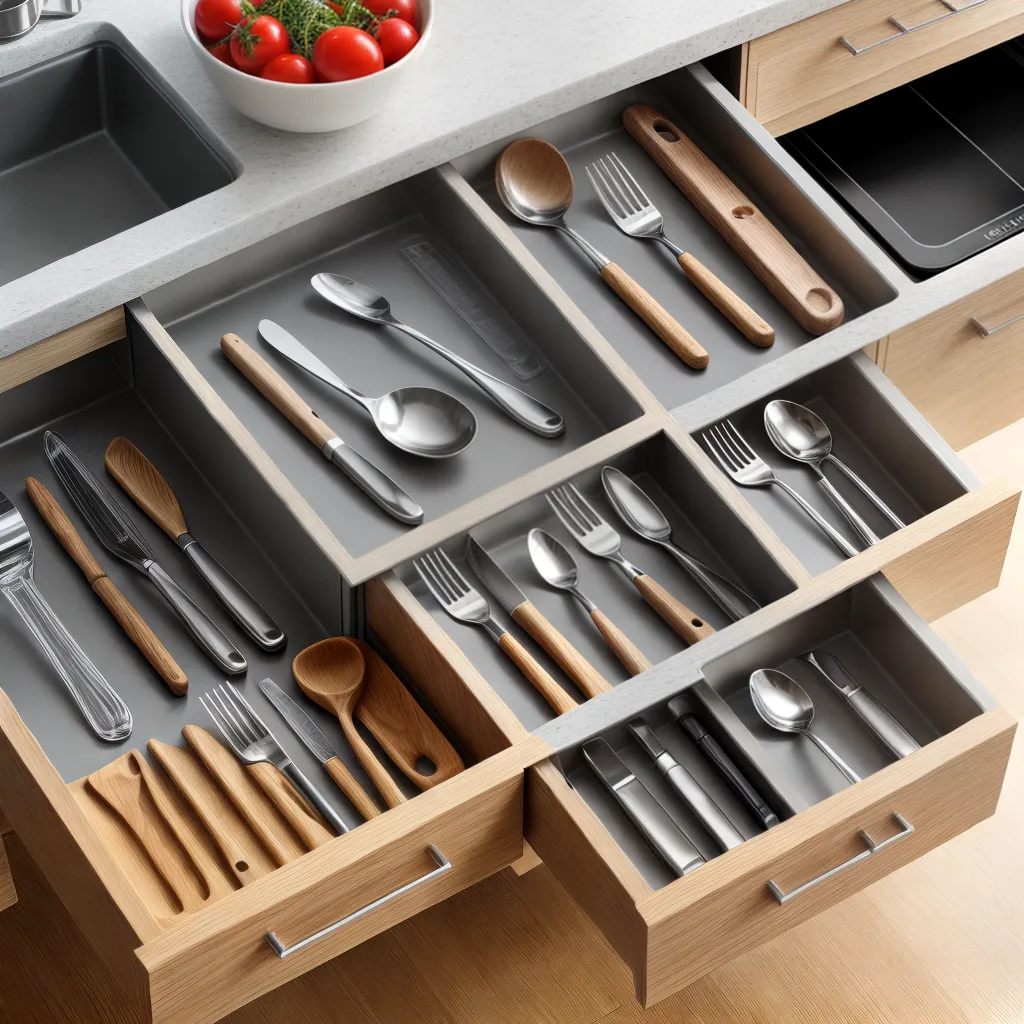 gaveta organizada utensilios cozinha 3
