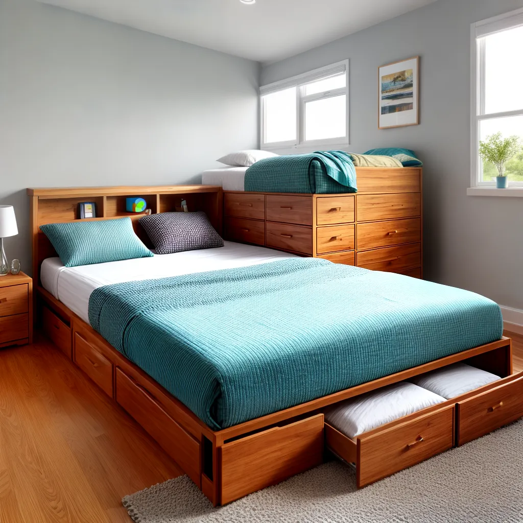 cama trundle moderna gavetas organizacao