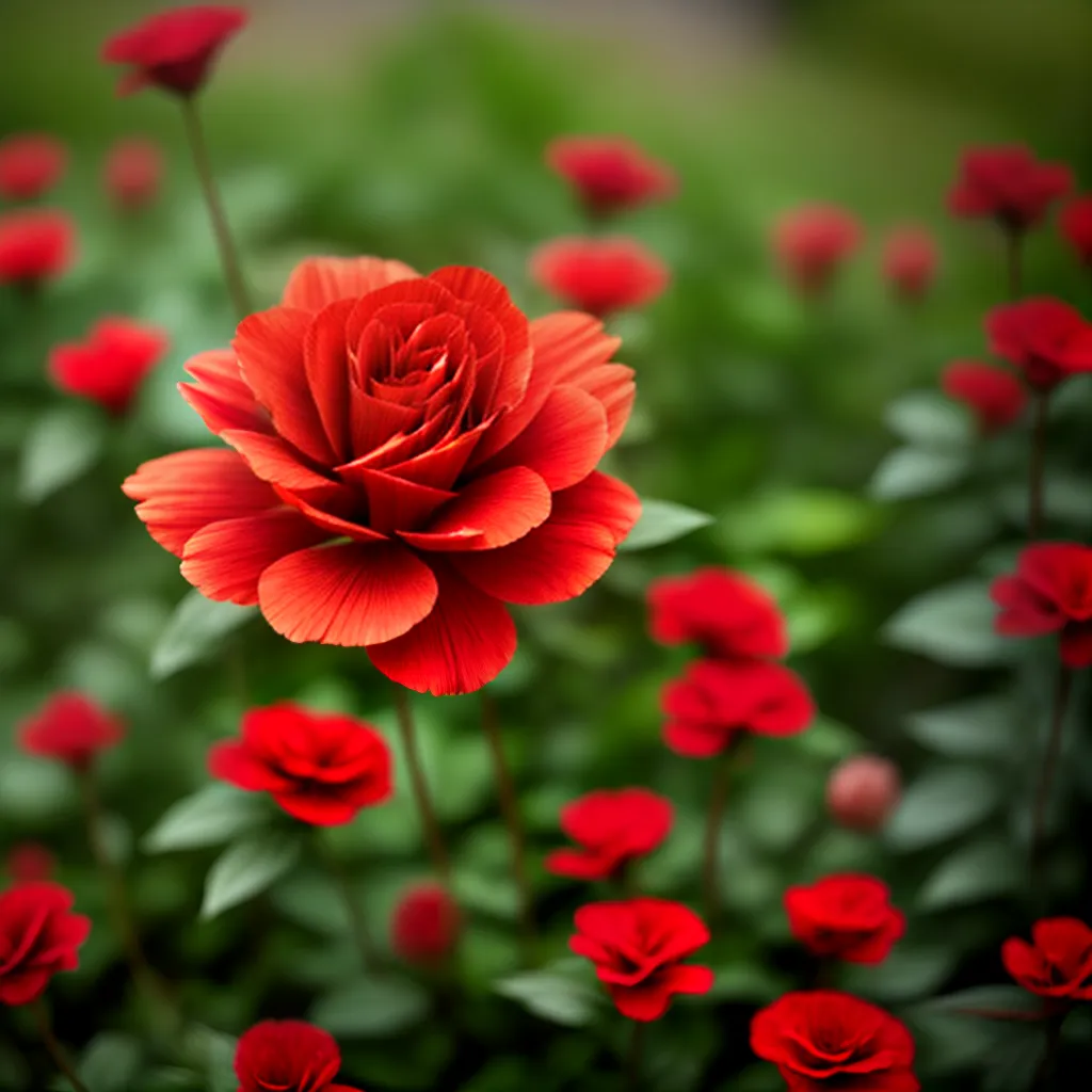 carnation vermelha jardim beleza 1
