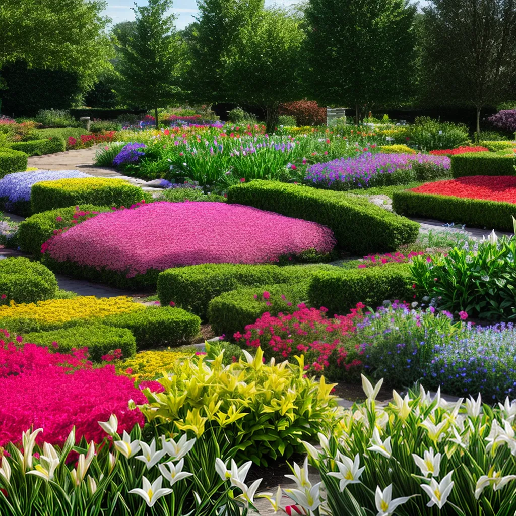 jardim lirios coloridos natureza