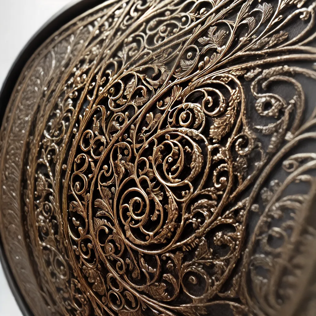 arte metalica detalhes elegante decoracao