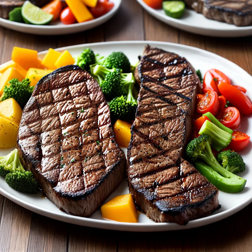 churrasco suculento steak legumes grelhados 1 churrasco suculento steak legumes grelhados 1