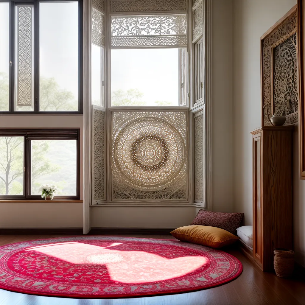 sala meditacao mandala ambiente sereno sala meditacao mandala ambiente sereno