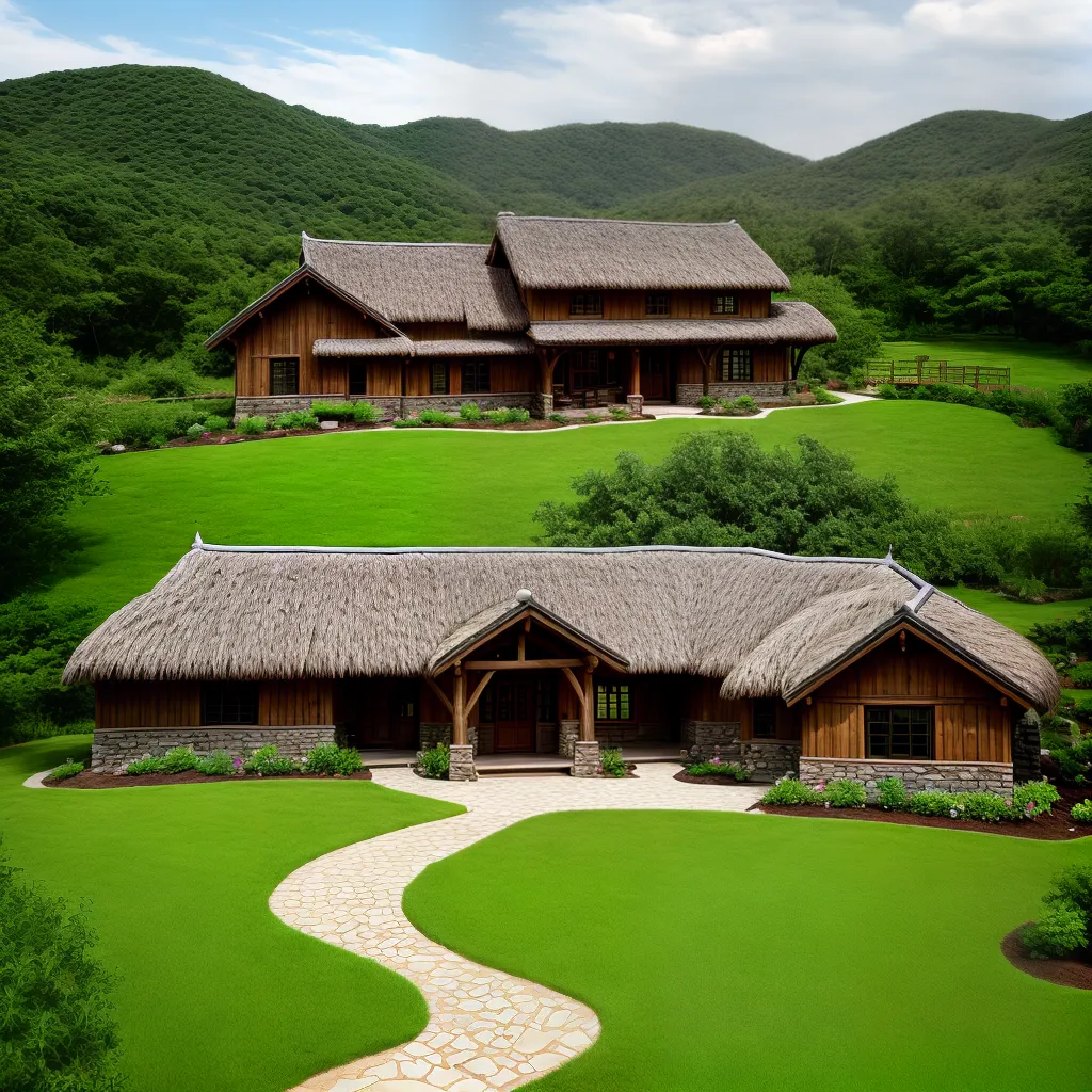 casa campo telhado palha arquitetura rustica casa campo telhado palha arquitetura rustica